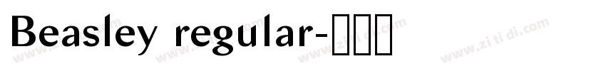 Beasley regular字体转换
